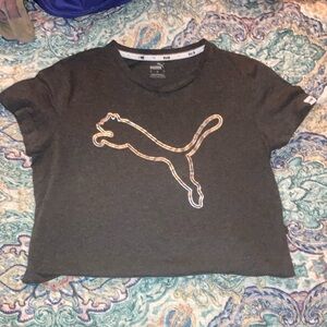 Puma Black T-Shirt with Logo